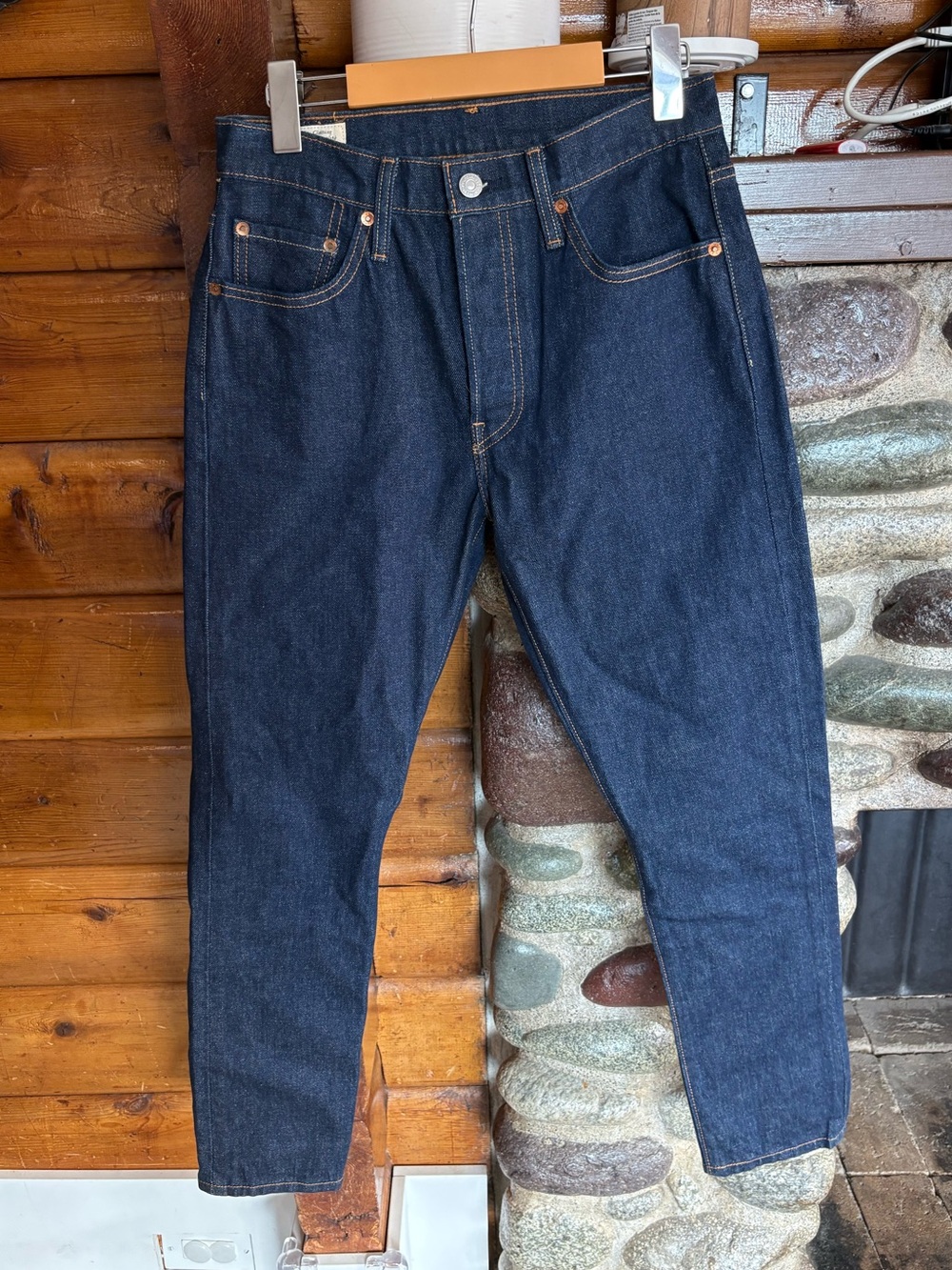 Levi's Premium 501 Original Straight Leg Jeans Dark Indigo W28 L28